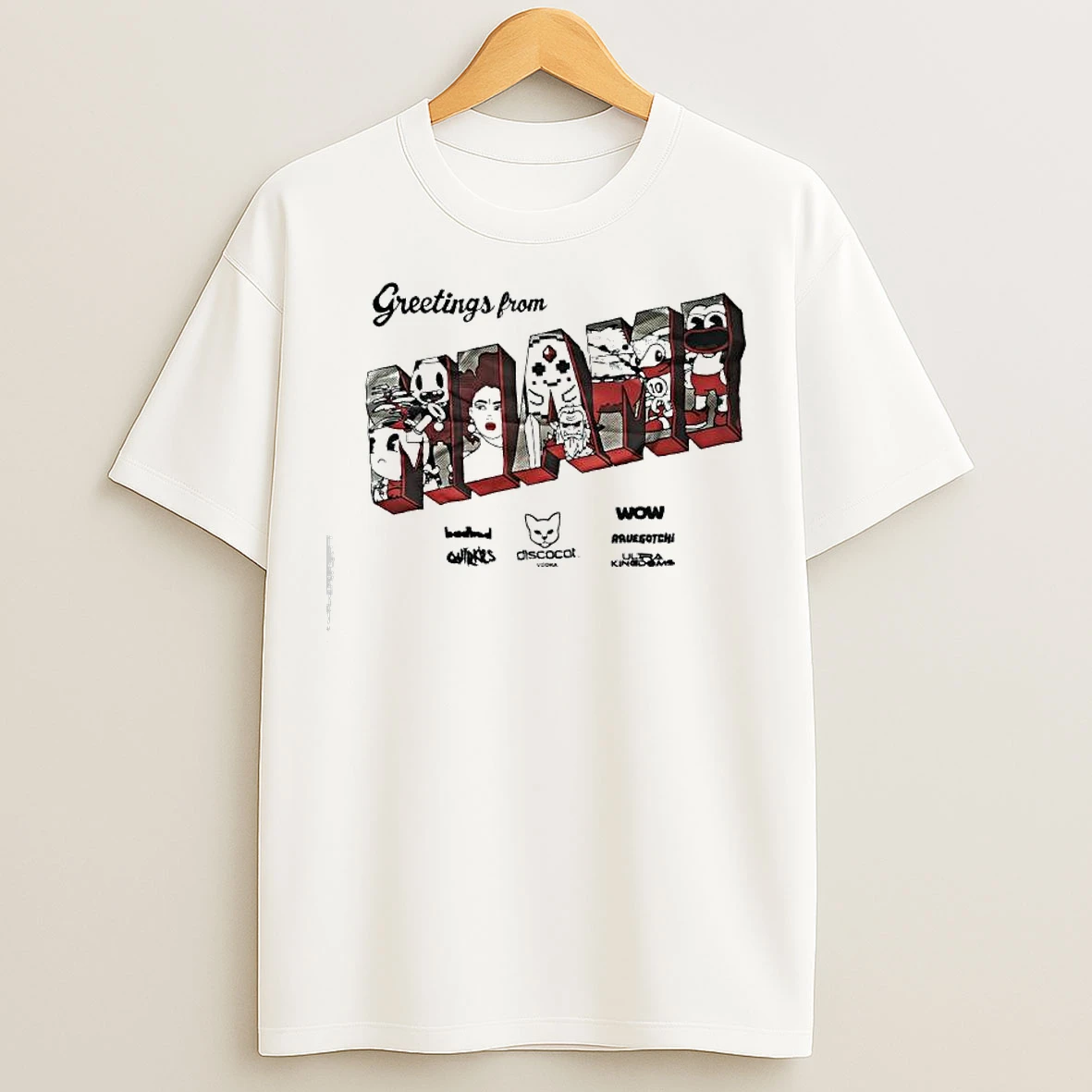 Classic Gretings From Miami Dirtycoins Dico Puppies Hangouts T Shirts