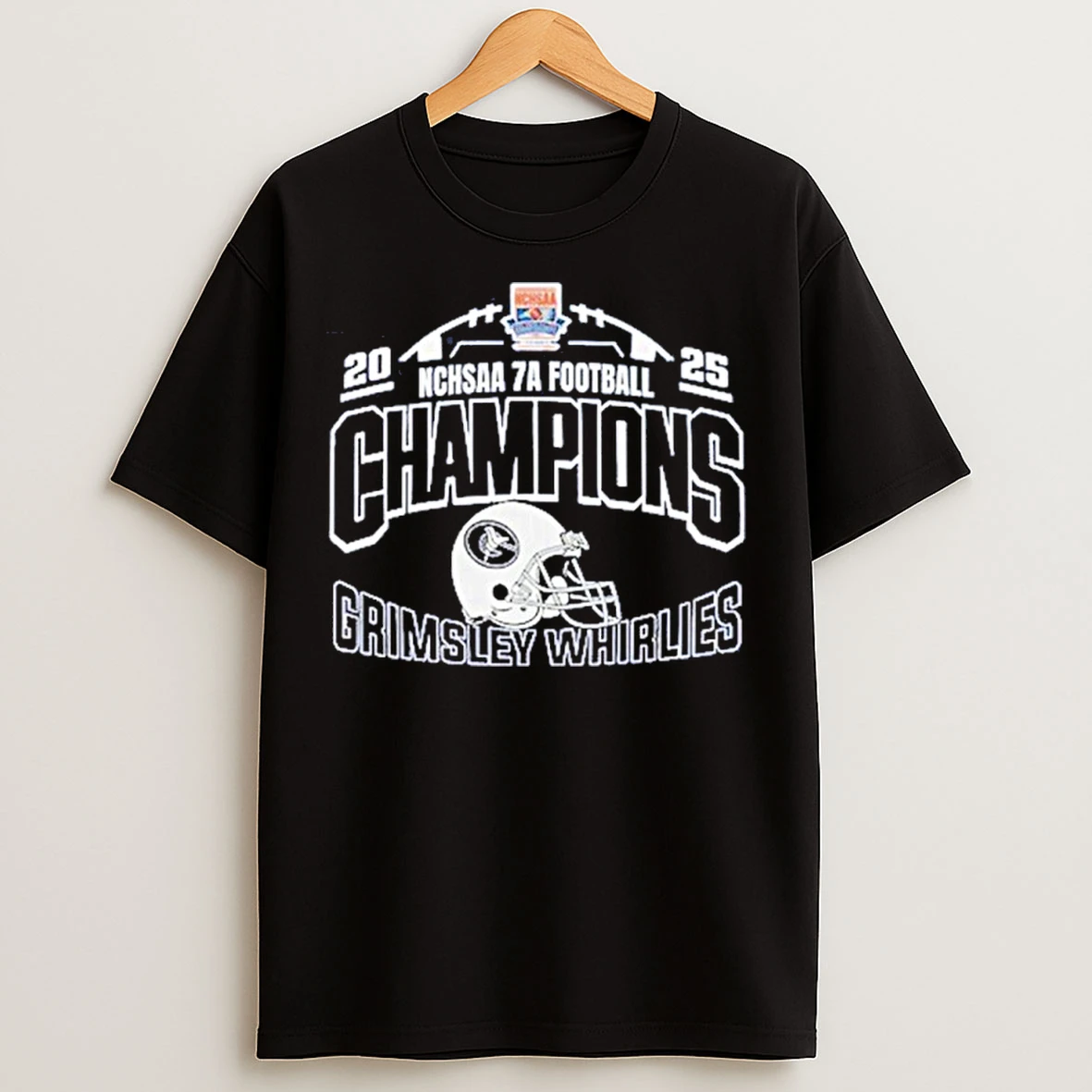 Classic Grimsley Whirlies 7a State Champions 2025 Logo T Shirts