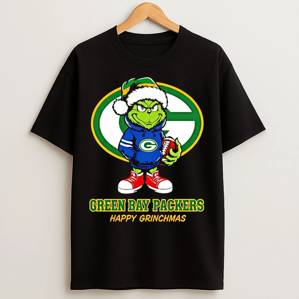 Classic Grinch Green Bay Packers Happy Grinchmas T Shirts