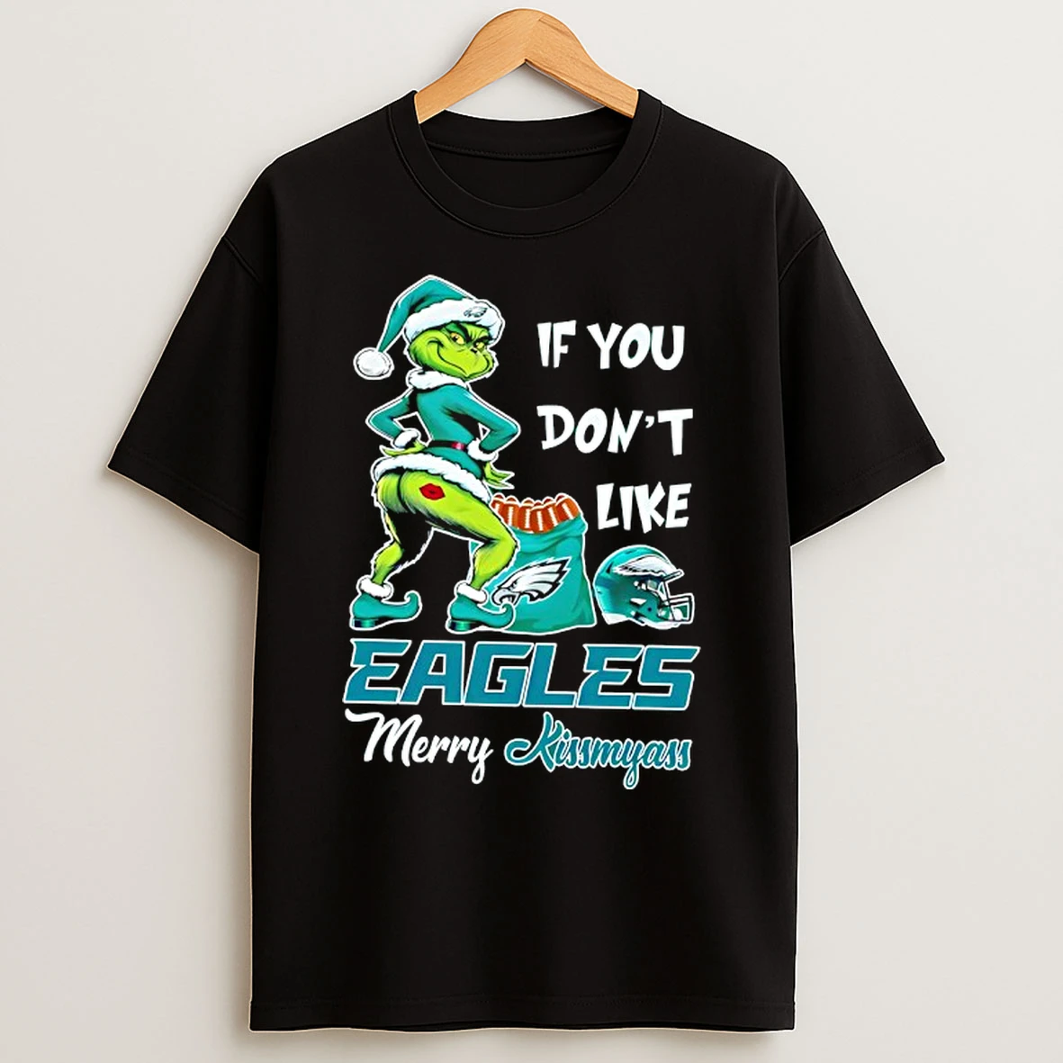 Classic Grinch If You Dont Like Philadelphia Eagles Merry Kimyass T Shirts