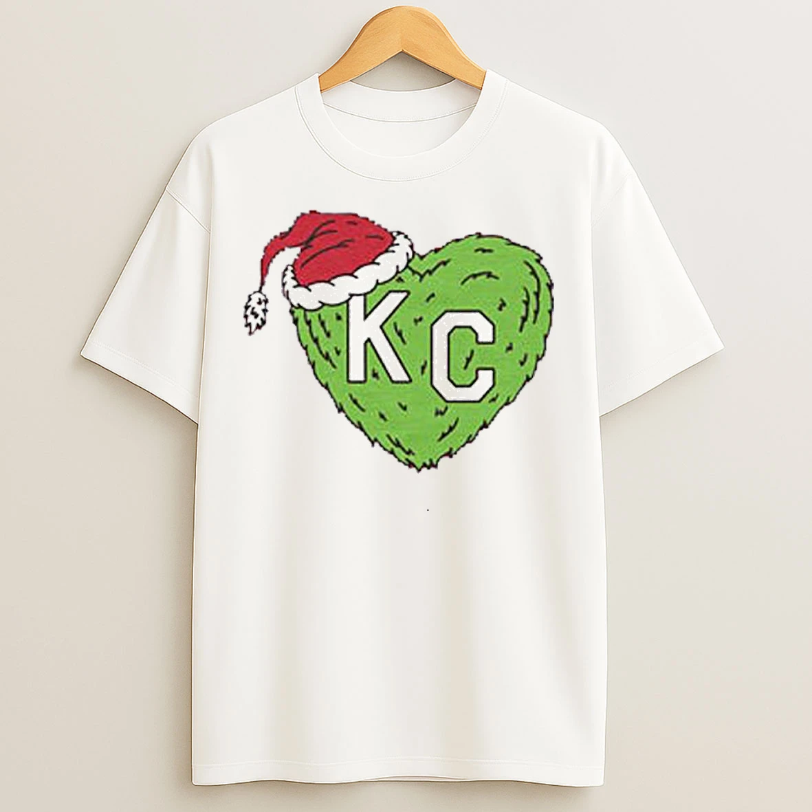 Classic Grinch Kc Heart Christmas T Shirts