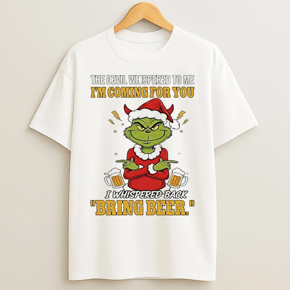 Classic Grinch The Devil Whispered To Me Im Coming For You Christmas 2025 T Shirts