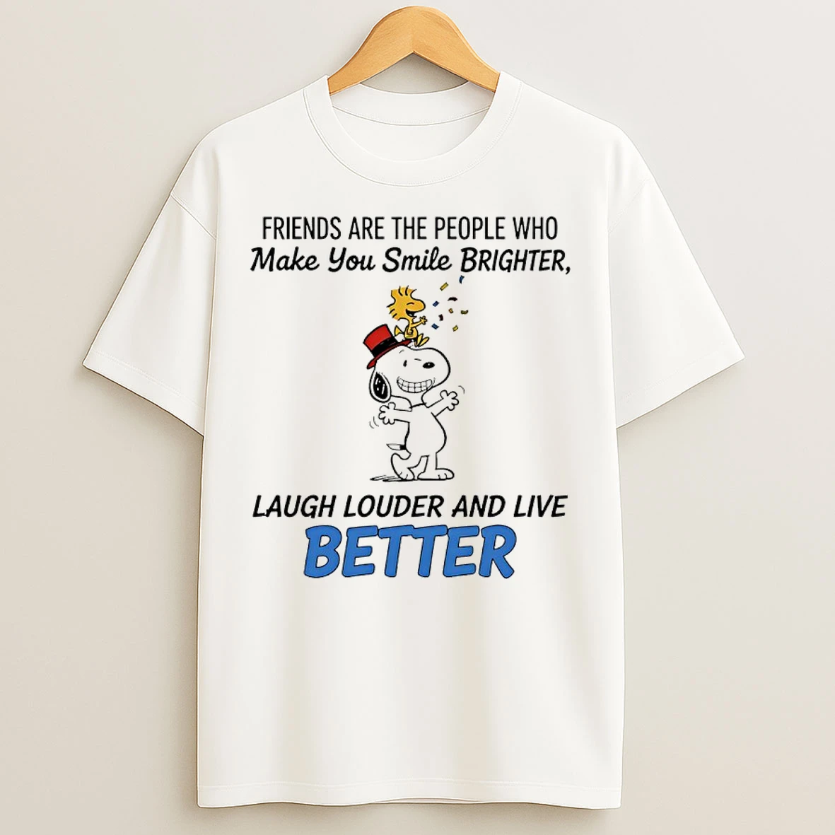 Classic Grinch And Woodstock Friends Are The People Who Make You Smile Brighter Laugh Louder And Live Better T Shirts