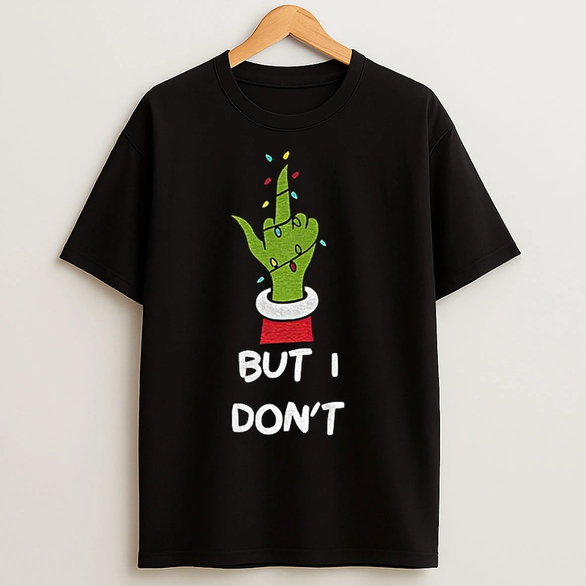 Classic Grinch Hands Middle Finger But I Dont Merry Christmas T Shirts