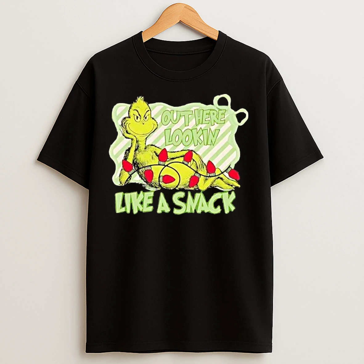 Classic Grinch Out Here Lookin Like A Snack Christmas T Shirts