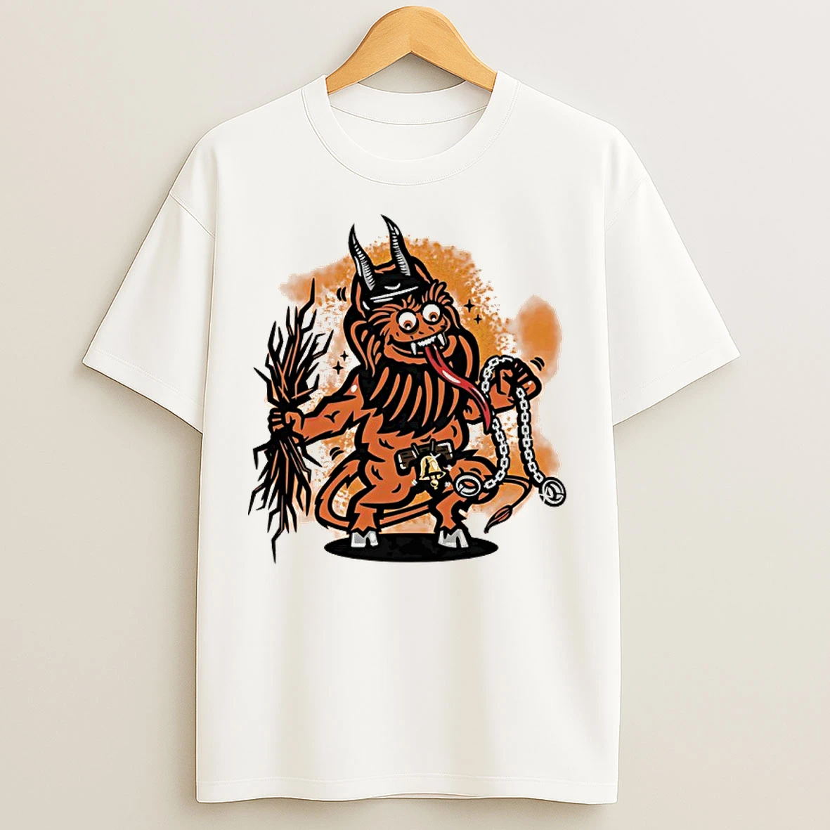 Classic Gritty X Krampus Philadelphia Flyers Hockey T Shirts