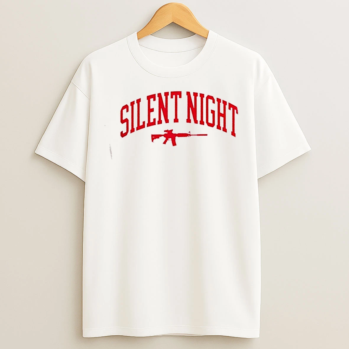 Classic Gun Silent Night Collegiate T Shirts