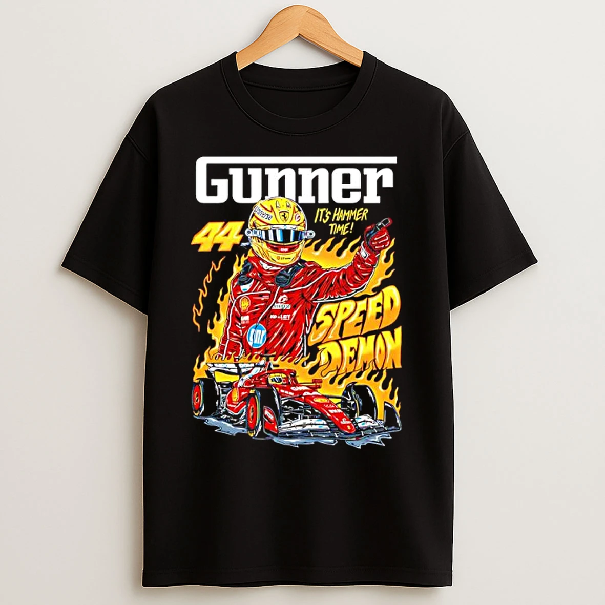 Classic Gunner Speed Demon 44 Lewis Hamilton Its Hammer Time T Shirts