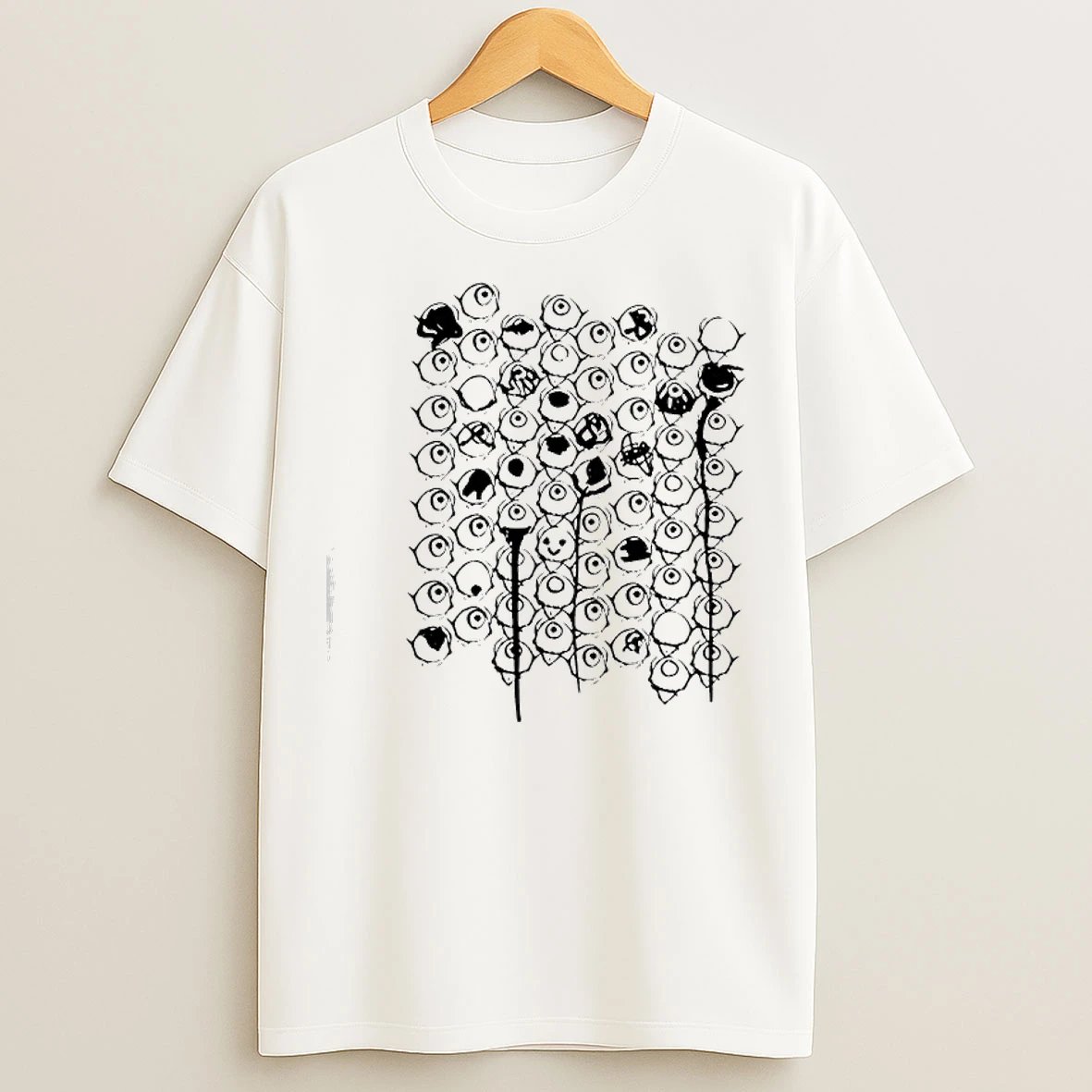 Classic Guqqie White Eye T Shirts