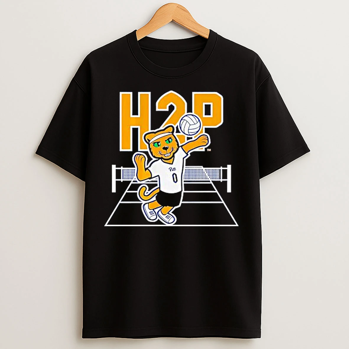 Classic H2p Roc Logo Pitt Volleyball T Shirts