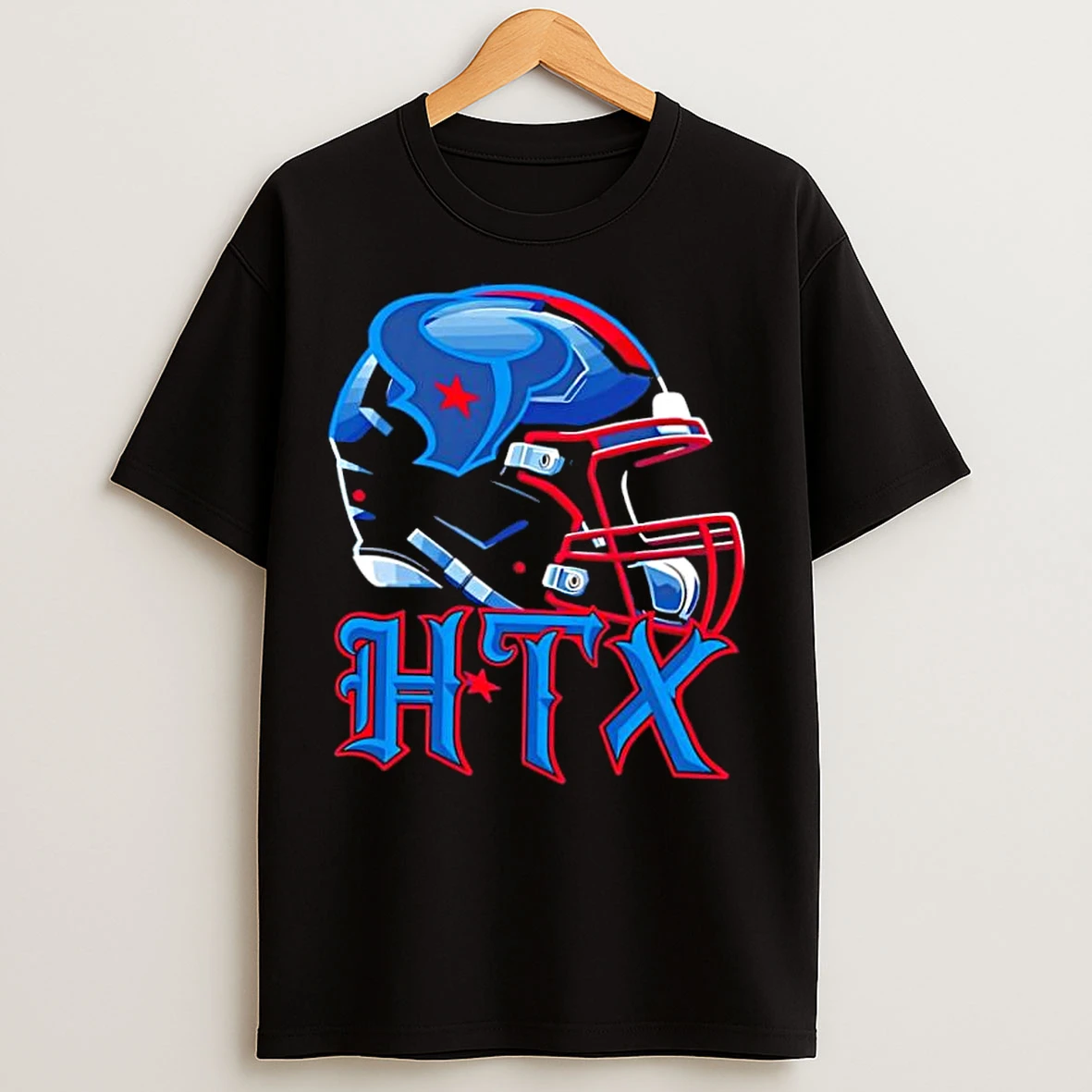 Classic Htx Houston Texans Helmet T Shirts