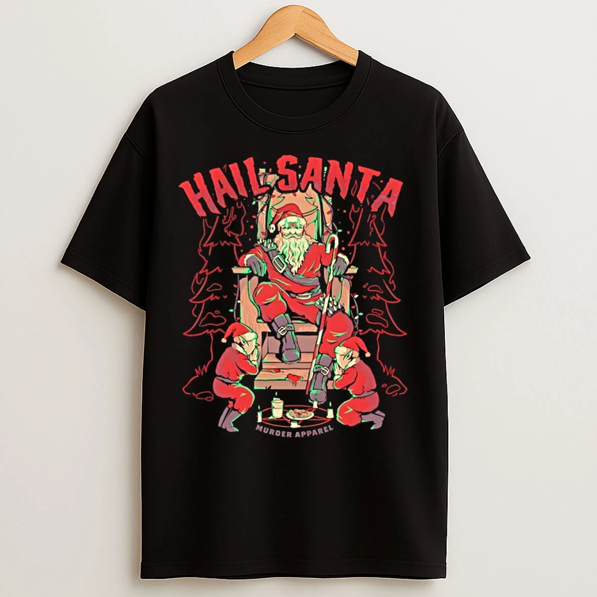 Classic Hail Santa Christmas T Shirts
