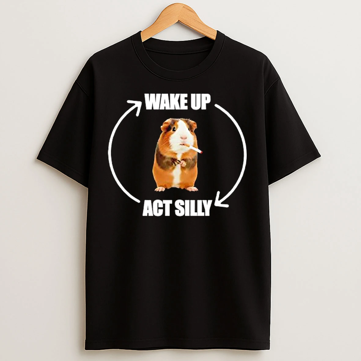 Classic Hamter Wake Up Act Silly Cycle T Shirts