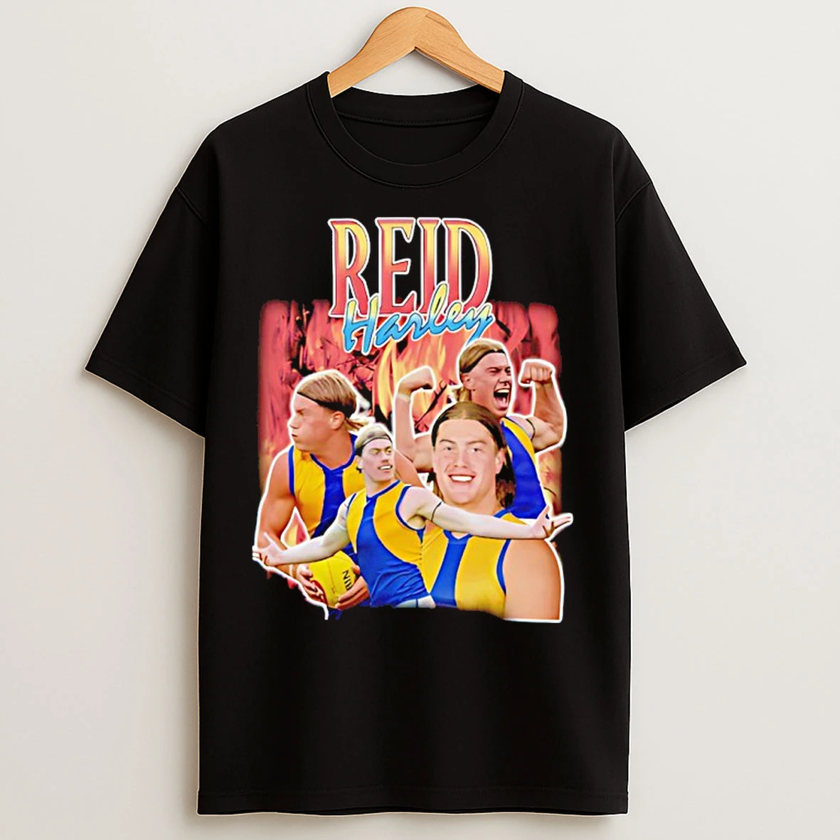 Classic Harley Reid Fire Retro Graphic T Shirts