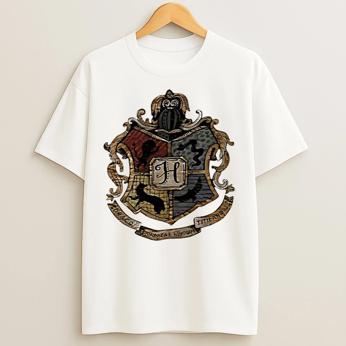 Classic Harry Potter Hogwarts Crest Magical School T Shirts
