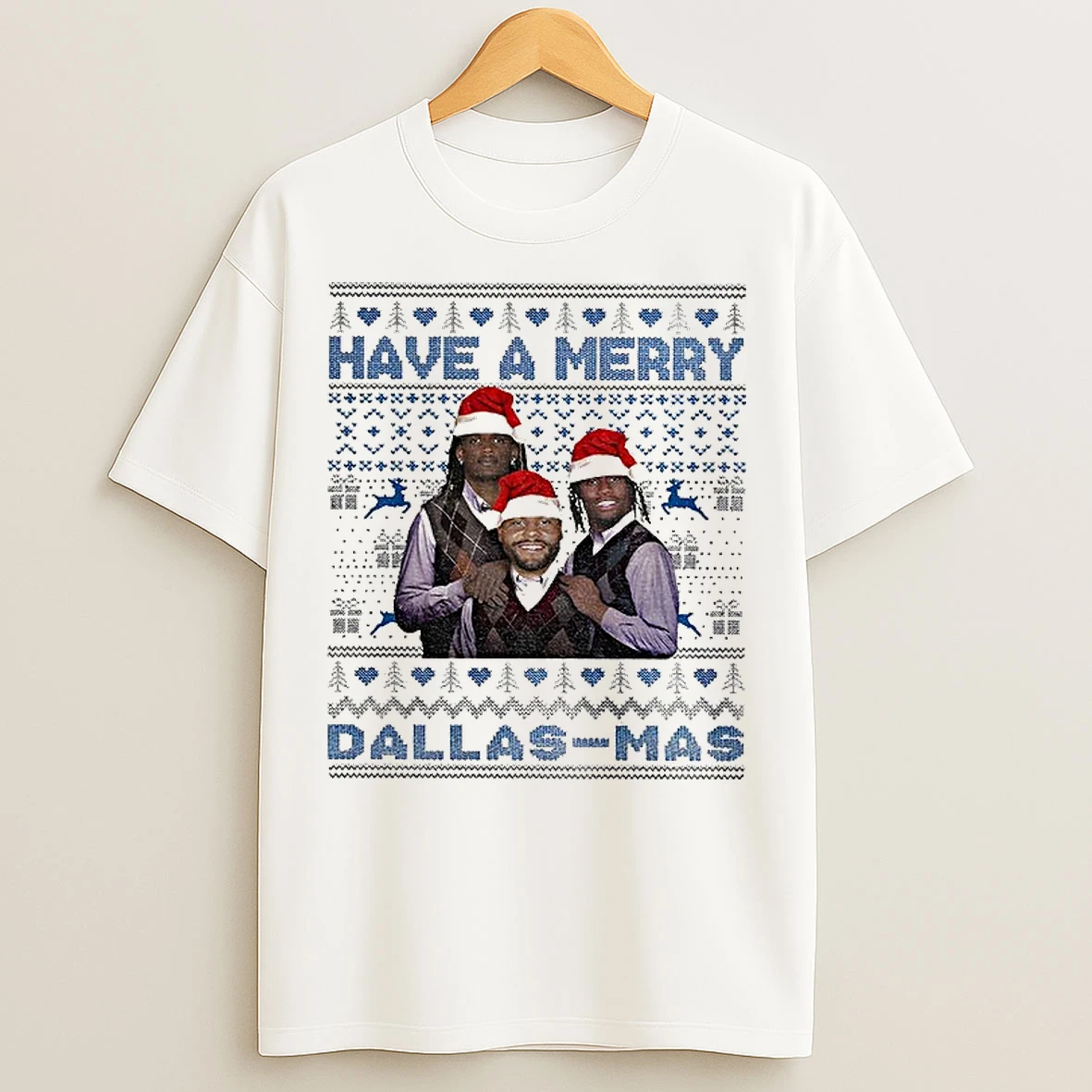 Classic Have A Merry Dallas Mas Ceedee Lamb Dak Prescott George Pickens Football Xmas 2025 T Shirts