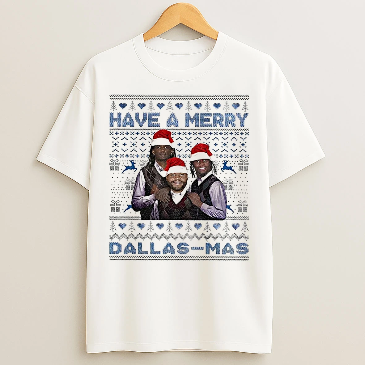Classic Have A Merry Dallas Mas Ceedee Lamb Dak Prescott George Pickens Football Ugly Xmas T Shirts