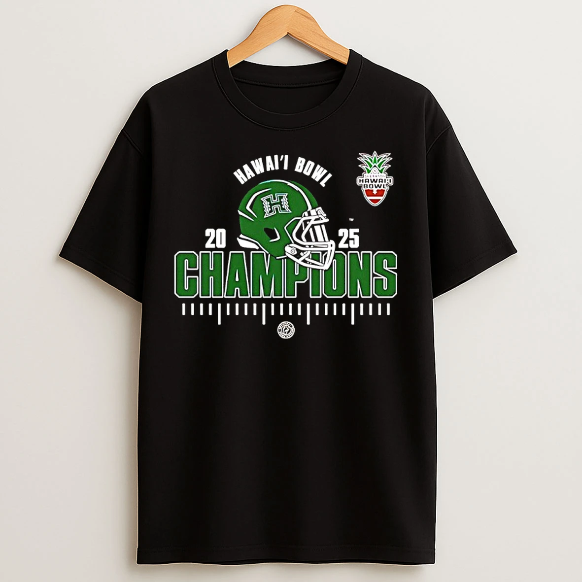 Classic Hawaii Rainbow Warriors Ncaa Football Hawaii Bowl Champions 2025 T Shirts