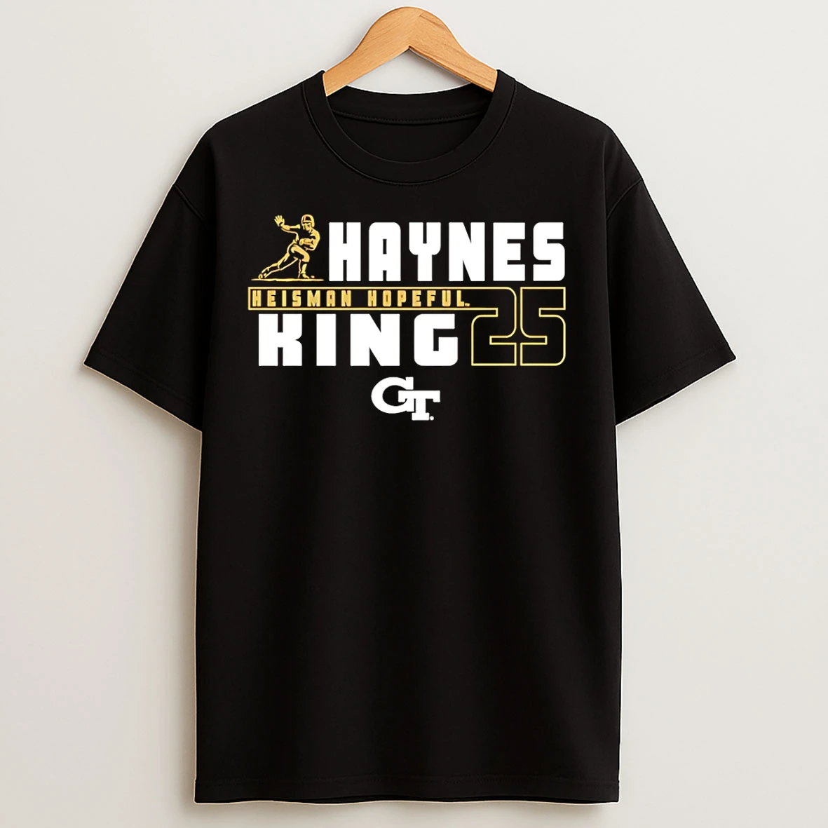 Classic Haynes King Georgia Tech Yellow Jackets Heisman Hopeful 25 T Shirts