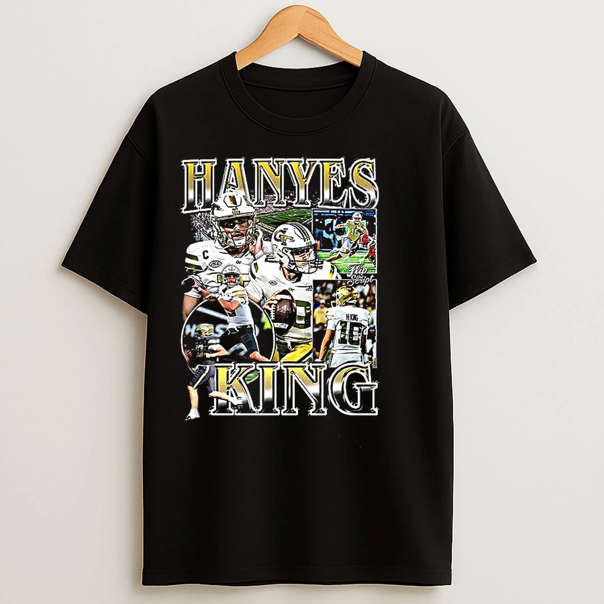 Classic Haynes King Georgia Tech Yellow Jackets Graphic T Shirts