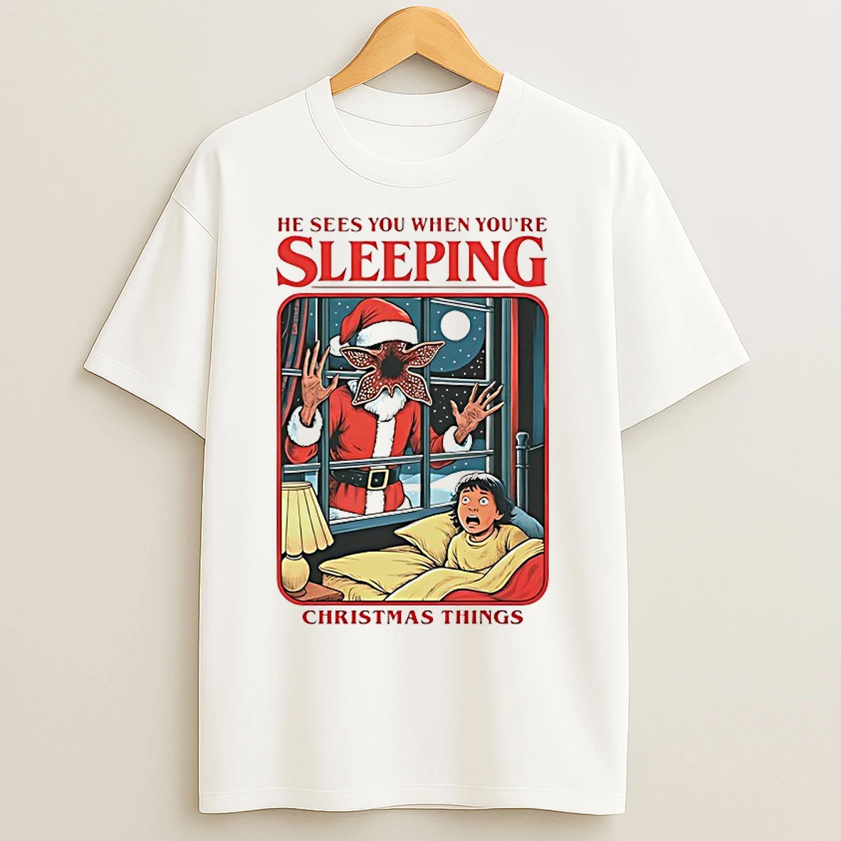 Classic He Sees You When You Are Sleeping Christmas Things T Shirts