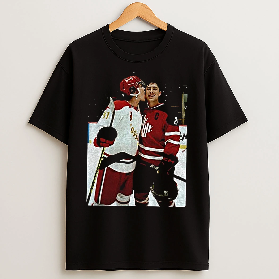 Classic Heated Rivalry Ilya Rozanov Licks Shane Hollander Face Photo T Shirts