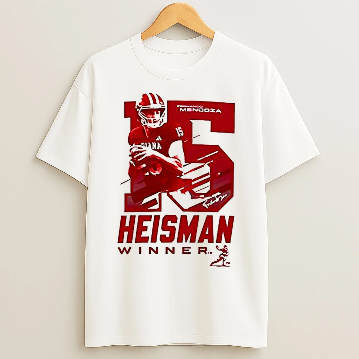 Classic Heisman Winner Fernando Mendoza Indiana Hoosiers Football T Shirts