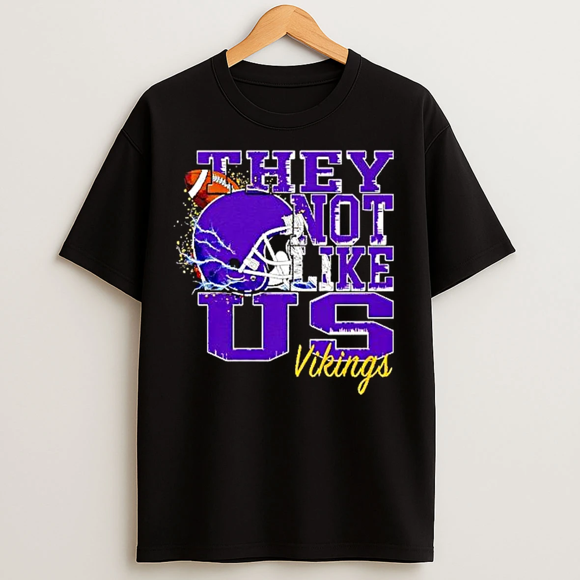 Classic Helmet They Not Like Us Vikings T Shirts