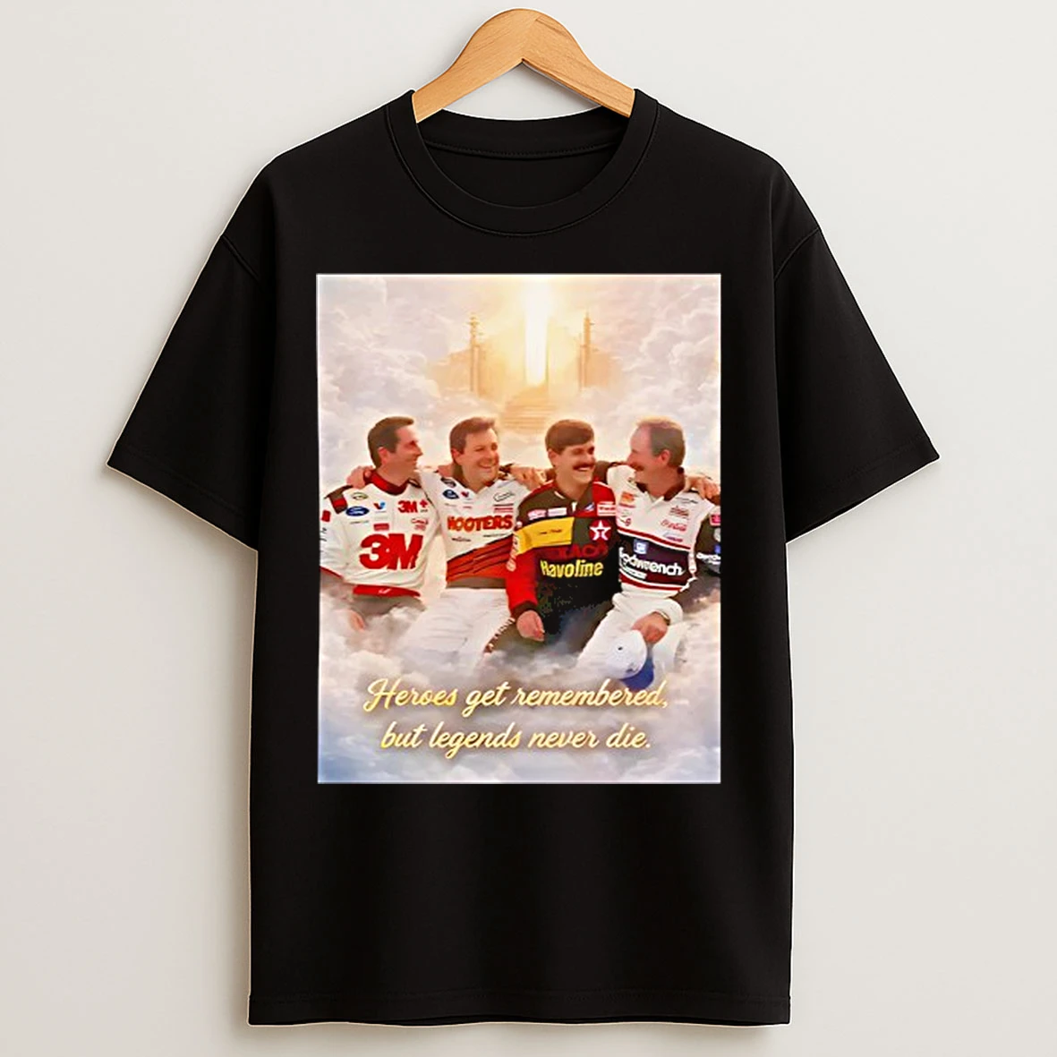 Classic Heroes Get Remembered But Legends Never Die Photo T Shirts