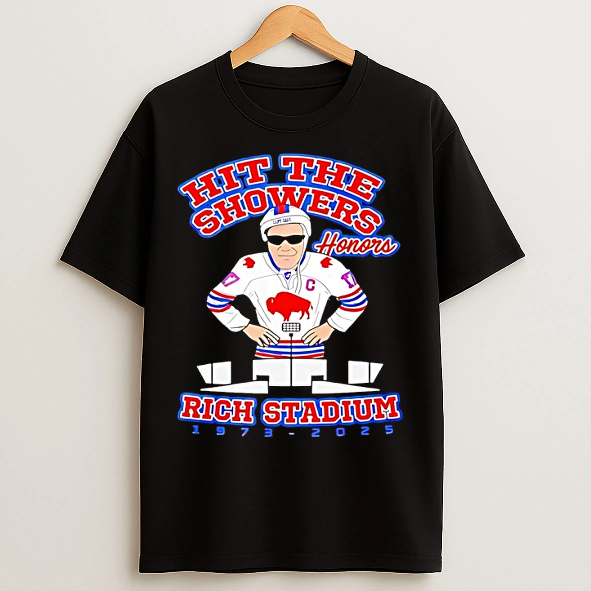 Classic Hit The Showers Buffalo Bills Honors Rich Stadium 1973 2025 T Shirts