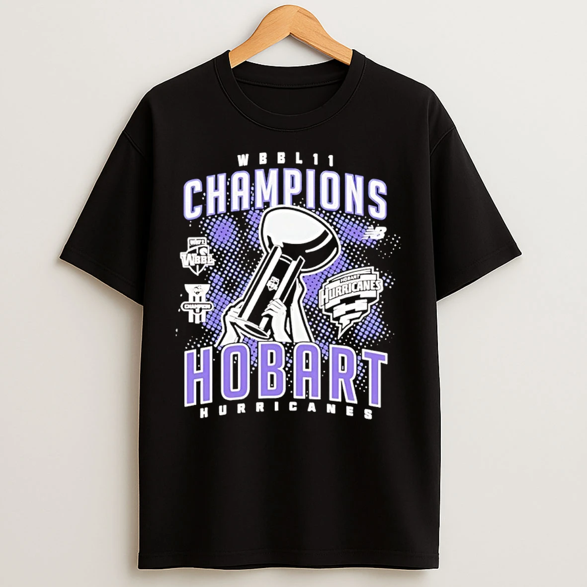 Classic Hobart Hurricanes Wbbl 2026 Champions T Shirts