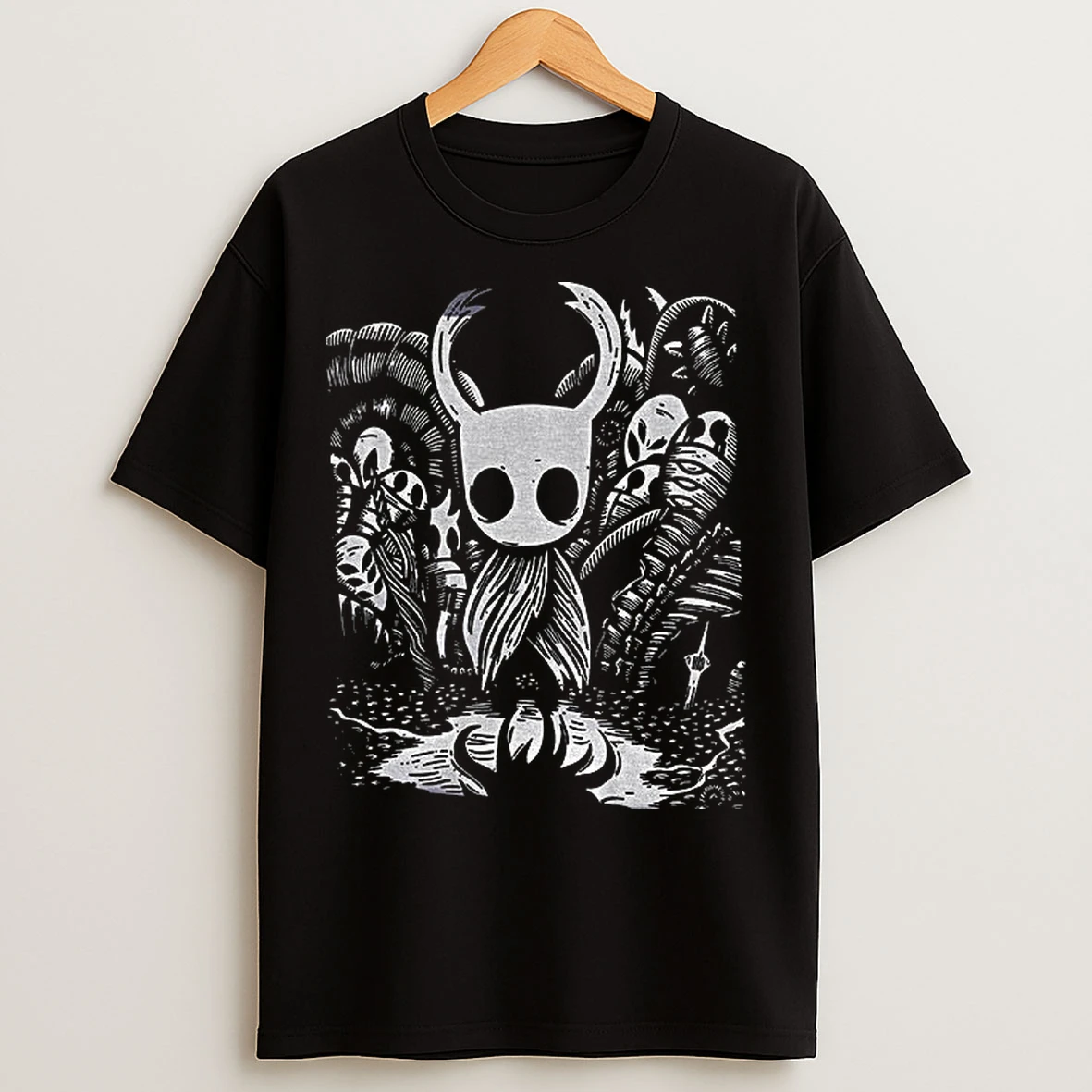 Classic Hollow Knight Back Retro Gaming Hollow Knight T Shirts