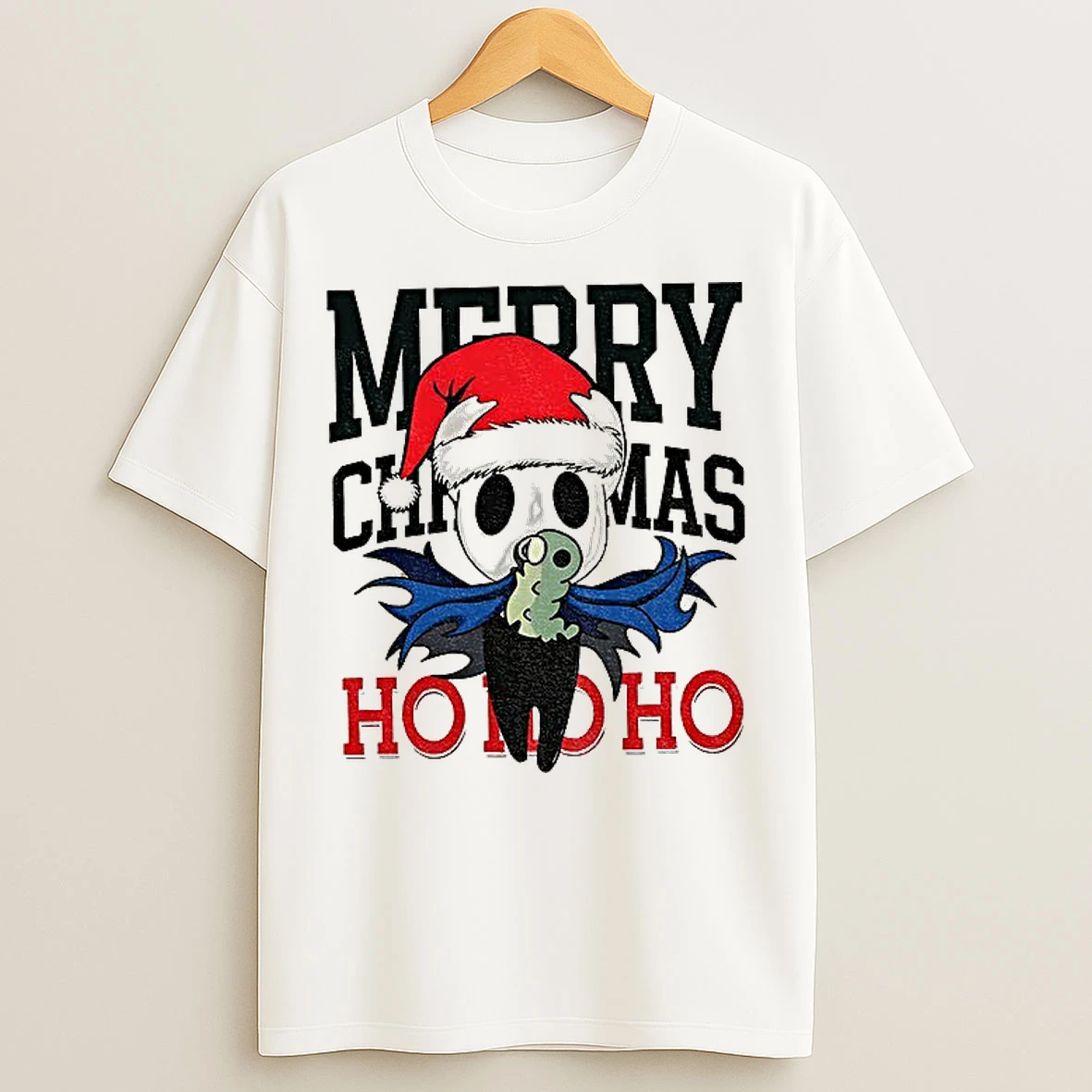 Classic Hollow Knight Ringer Merry Christmas Ho Ho Ho T Shirts