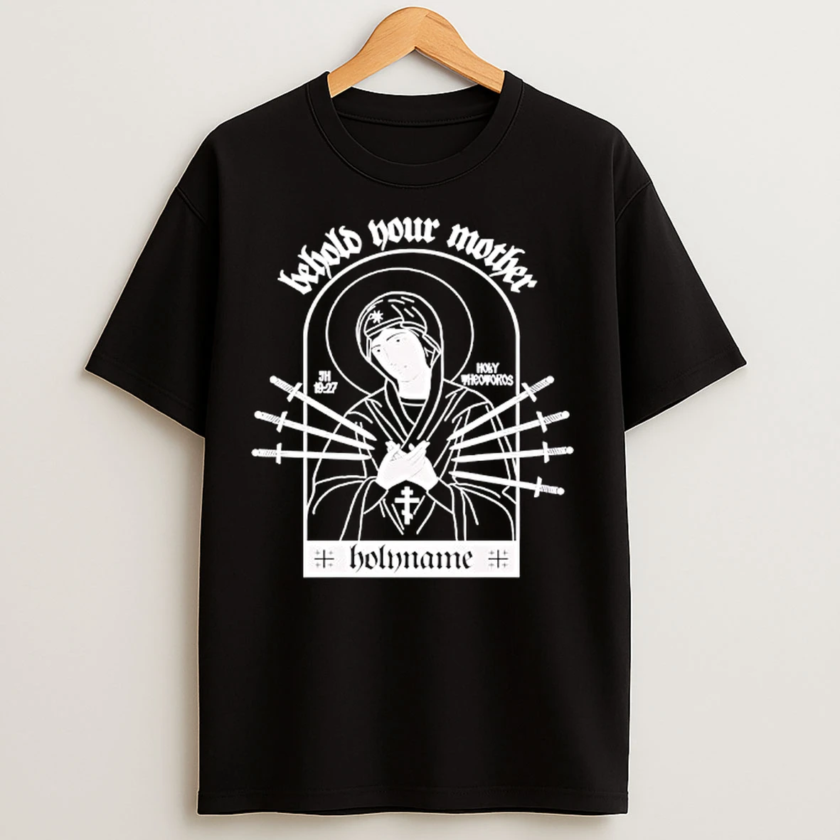 Classic Holyname Behold Your Mother Swords 2025 T Shirts