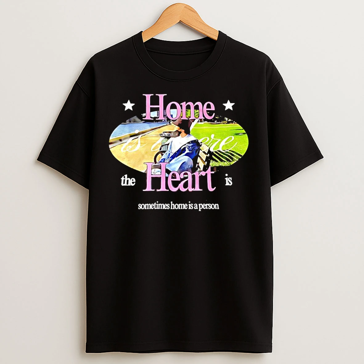 Classic Home Is Where The Heart Is Sometimes Home Is A Person T Shirts