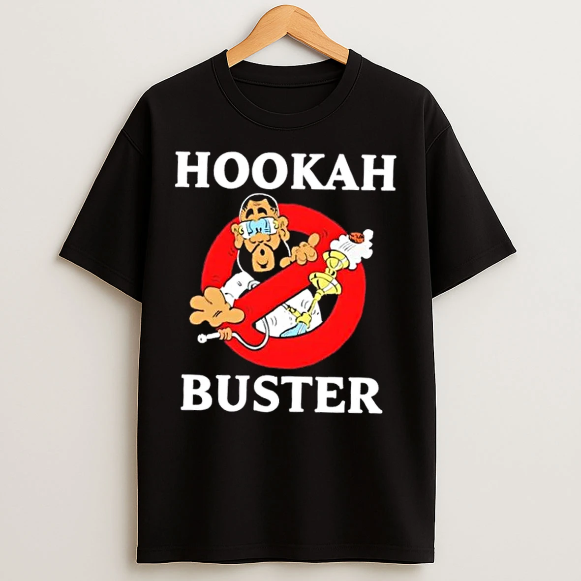 Classic Hookah Buster Caricature T Shirts