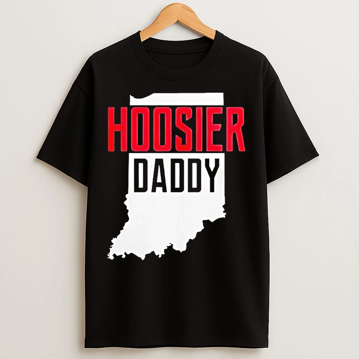 Classic Hoosier Daddy Indiana State Map T Shirts