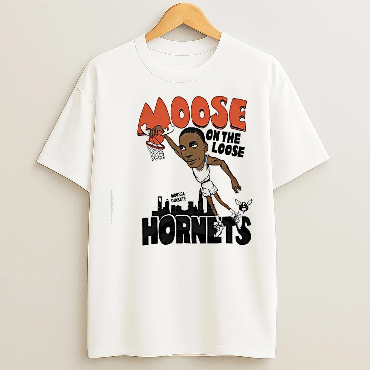 Classic Hornets Moussa Diabate Moose On The Loose Super Player T Shirts