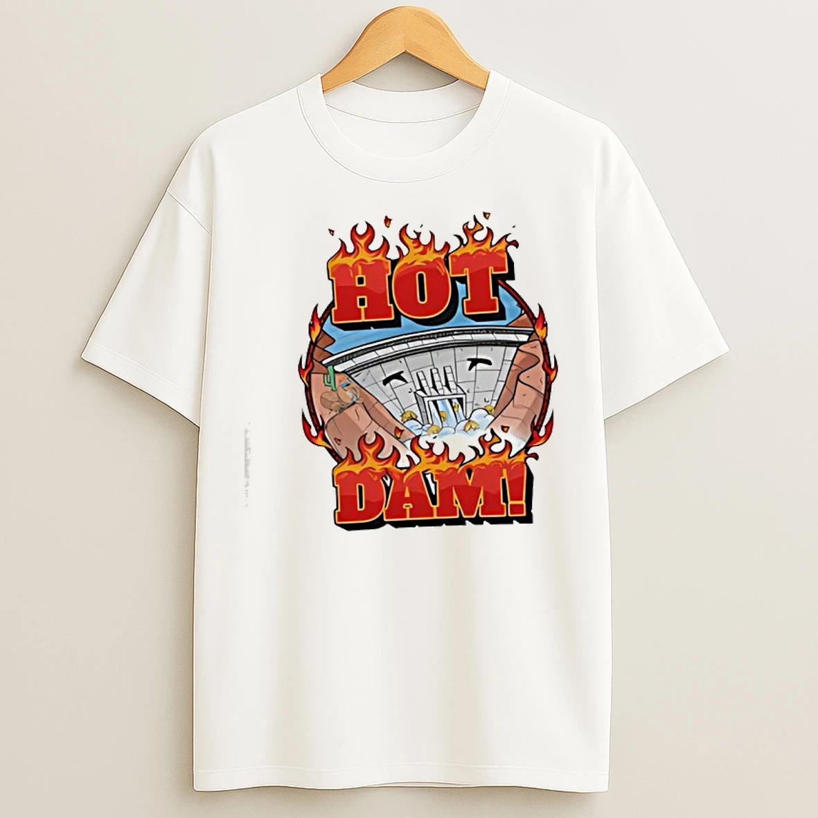 Classic Hot Dam Meme Job Fun T Shirts