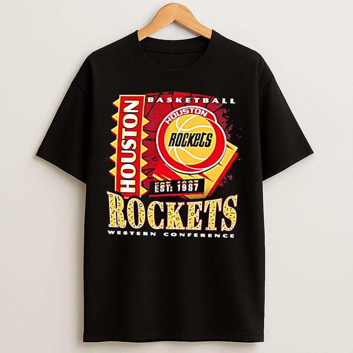 Classic Houston Rockets Hardwood Classics Regional Franklin T Shirts