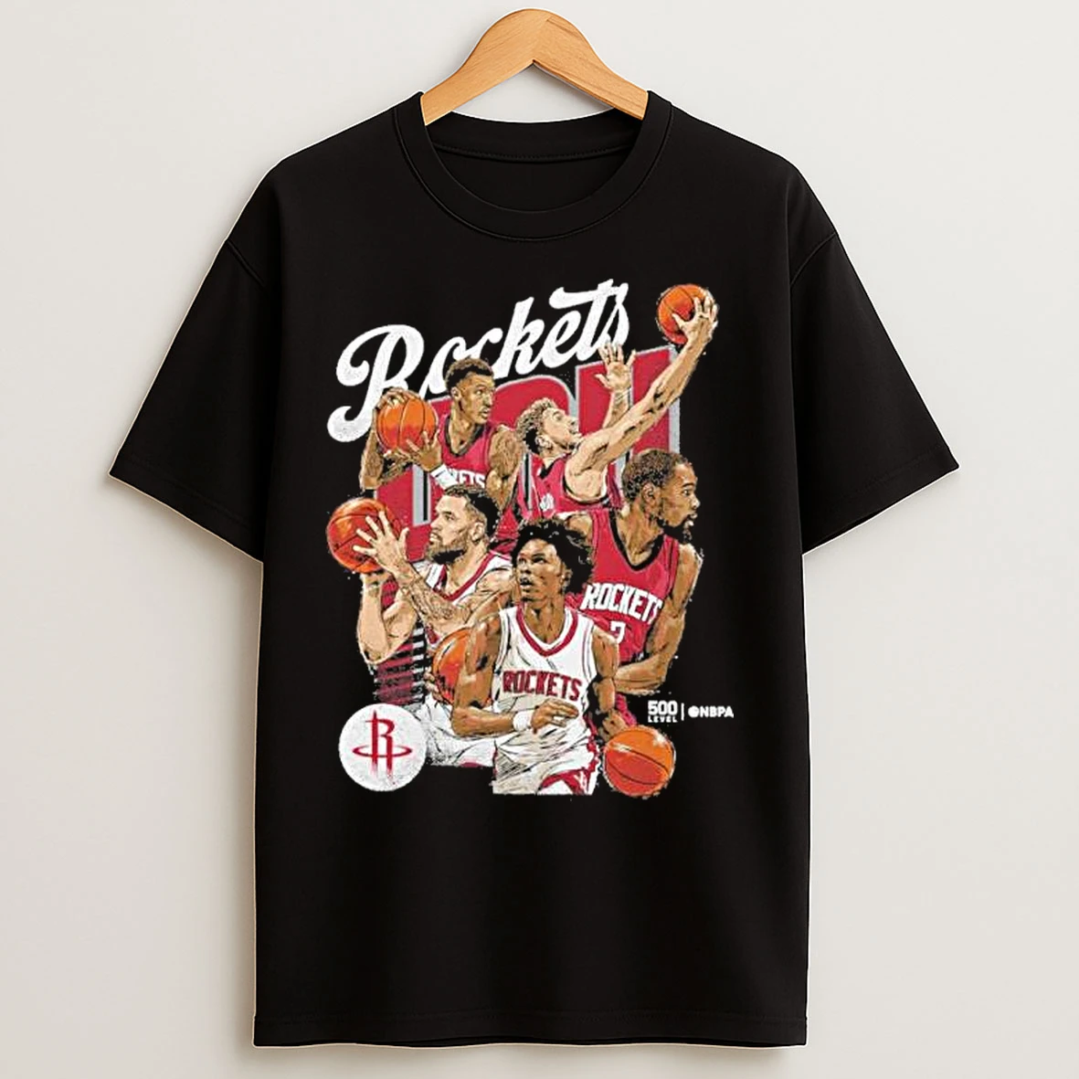 Classic Houston Rockets Starting 5 Players T Shirts