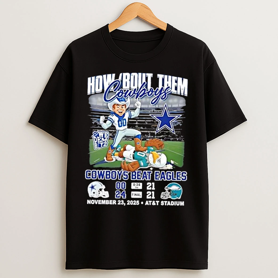Classic How Bout Them Dallas Cowboys Beat Philadelphia Eagles November 23 2025 Att Stadium T Shirts