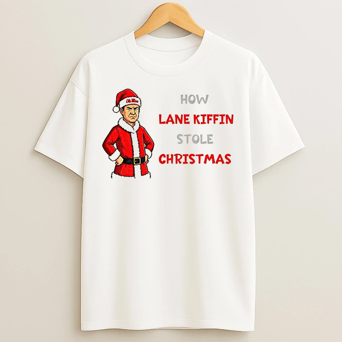 Classic How Lane Kiffin Stolen Christmas Funny Christmas Grinchmas Ole Miss T Shirts