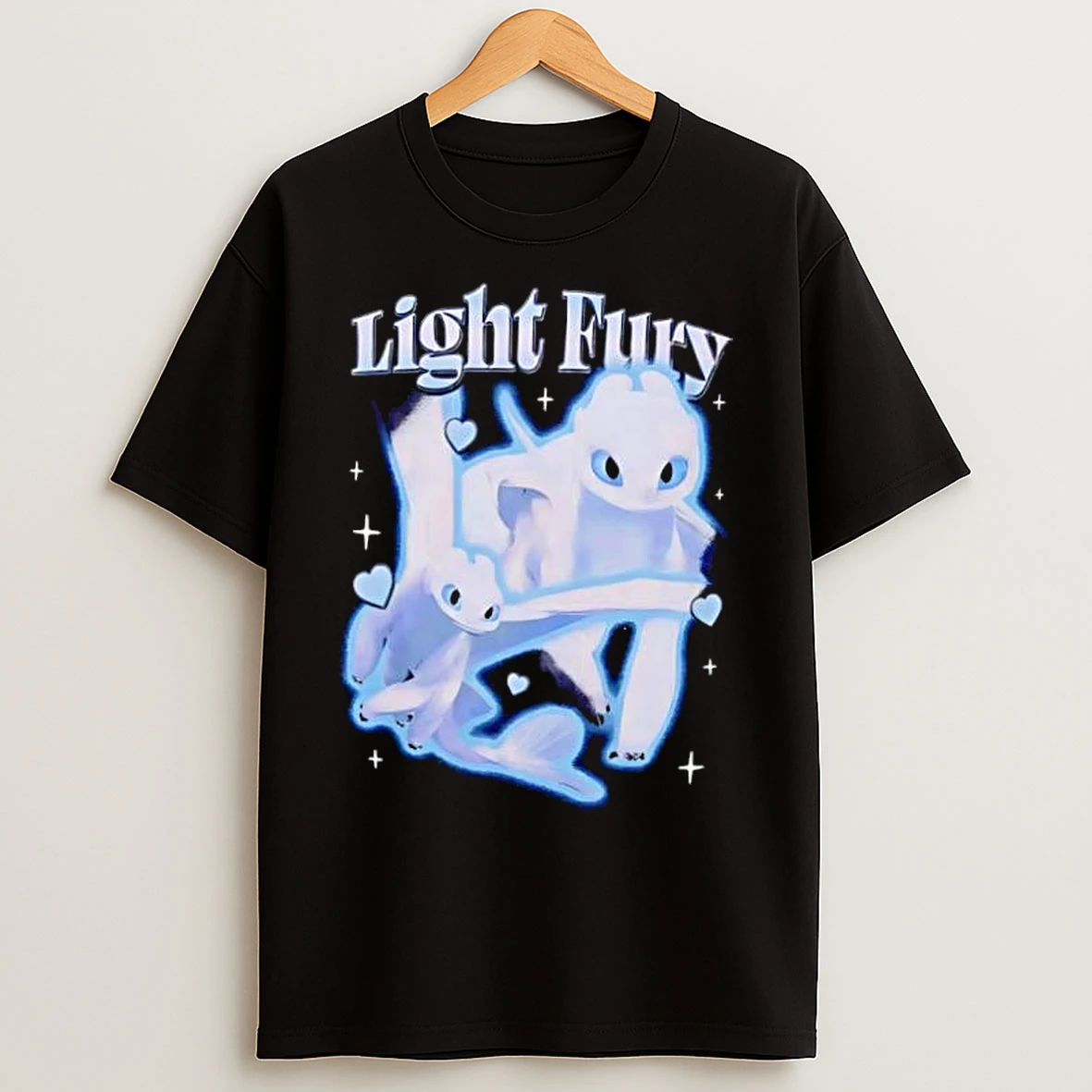Classic How To Train Your Dragon Light Fury Vintage T Shirts