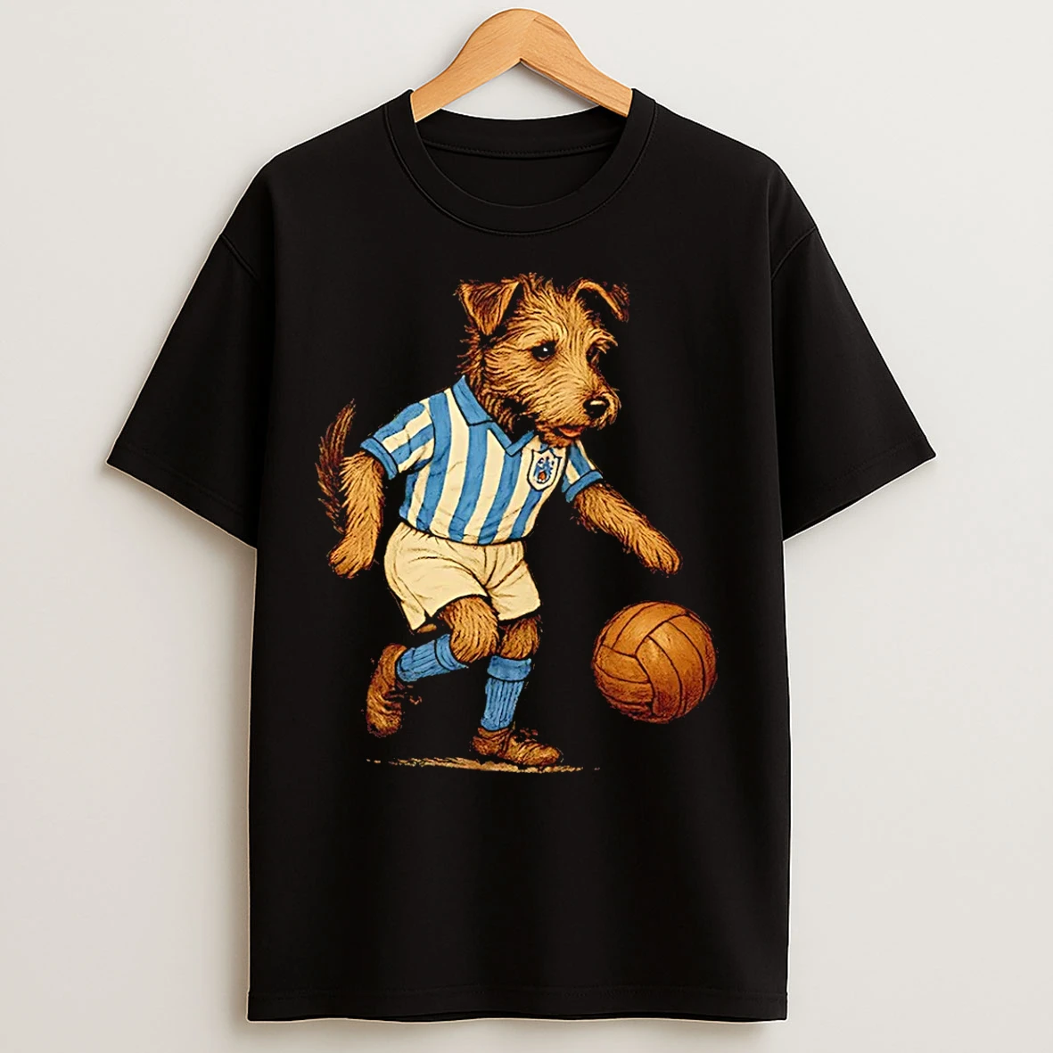 Classic Huddersfield Town Dog Player Christmas T Shirts