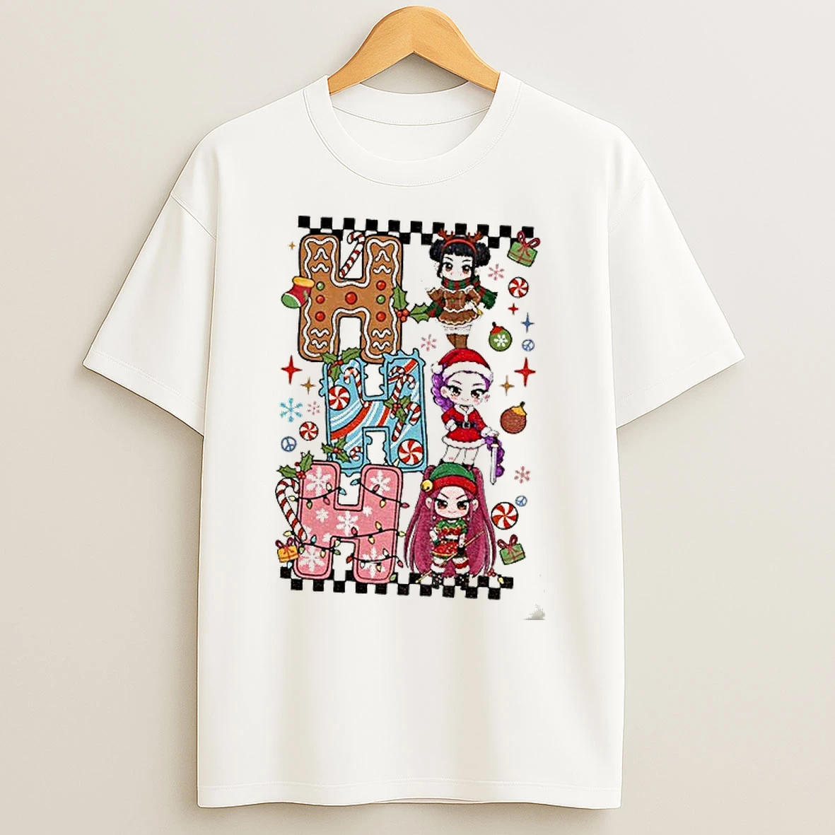 Classic Huntrix Demon Hunter Kpop Christmas Ho Ho Ho T Shirts