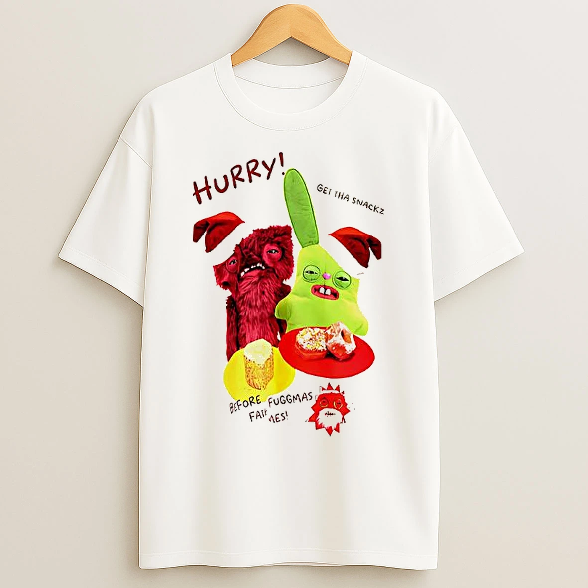 Classic Hurry Get Tha Snackz Before Fath Fuggmas T Shirts