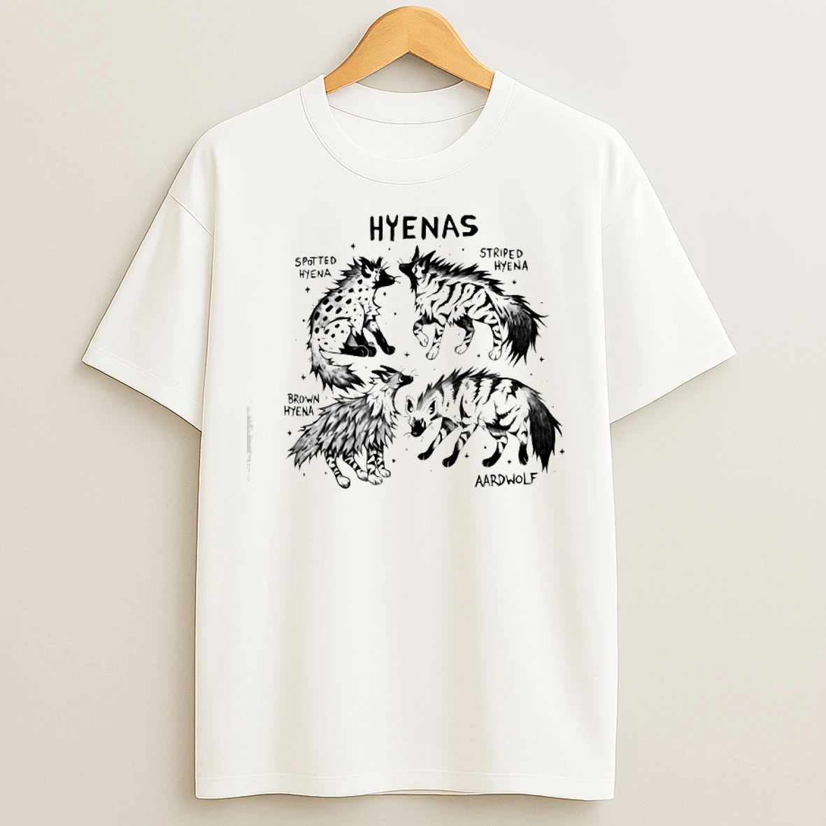 Classic Hyenas Spotted Hyena Striped Hyena T Shirts