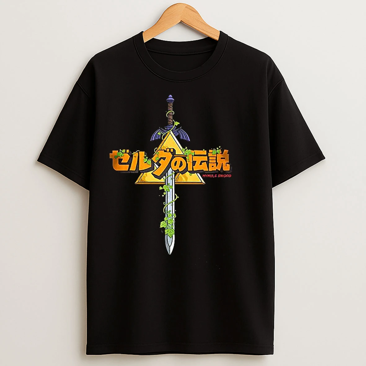 Classic Hyrule Sword Triforce Logo The Legend Of Zelda T Shirts