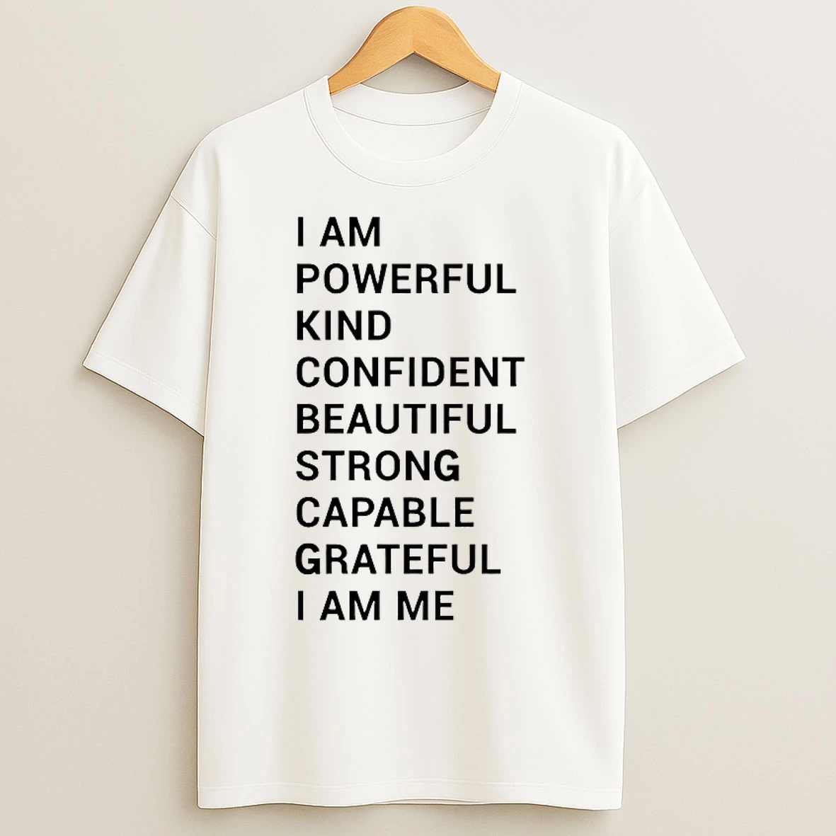 Classic I Am Powerful Kind Confident Beautiful Strong T Shirts